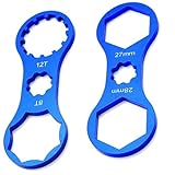ZHAOYCSH 2 Stück Fahrrad Vordergabel Reparatur Werkzeug für SR Suntour XCR/XCM/XCT/RST MTB,Fahrradschlüssel Blau | Federgabel Kappen Entferner & Installationswerkzeug,MTB Fahrradzubehö