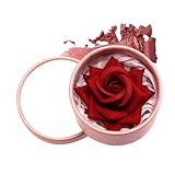Qkbuza Rouge für Gesicht – Natürlicher Rouge, 3D-Effekt, Rosenblütenblätter, fettfreie Textur für Gesicht und Wangen, Abend und Veranstaltungen