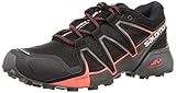 Salomon Speedcross Vario 2 Damen Trail Running Schuhe, Grip auf jeder Oberfläche, Fußhalt, Schutz, Black, 39 1/3