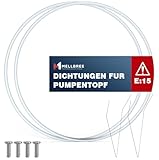 2 set Reparatursatz Pumpentopf-Dichtung 12005744 für Fehler E15 Ø182mm | Mellbree geschirrspüler ersatzteile für Siemens/Neff/Bosch 12005317,12026667 Spülmaschinen