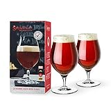 Spiegelau Biergläser Barrel Aged Beer 480 ml, 2 Stück, Craft Beer Glasses, 4992660, Biertulpen aus Kristallglas, Bier Gläser spülmaschinenfest