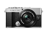 Olympus Pen E-P7 Kamera-Kit, 20-MP-Sensor, neigbarer HD LCD-Bildschirm, 4K-Video, Wi-Fi, Farb- und Monochromprofilsteuerung, Silber, inkl. M.Zuiko Digital ED 14-42mm EZ, schwarz