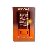 Babaria Sonnenstick für das Gesicht, 50, Sonnencreme auf Stick, 20 ml, Sonnenschutz 50 für das Gesicht, Glow Sonnenschutz 50