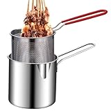 Frittiertopf – Überschüssiges Öl Abtropfen Lassen, Tempuraa-Fritteuse, Edelstahl-tempuraa- Im Japanischen Stil | Küchentopf Zum Braten Von Hähnchenschenkeln, Getrocknetem Fisch, Pommes Frites, H