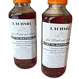 Lachsöl Hunde 500ml - Omega 3-6-9-100% natürlich - Ernährungsergänzungsmittel Hund und Katze - Fischöl - Lucze PREMIUM Hundeleckerli