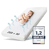 Ehrenkind® Kindermatratze Pur | Baby Matratze 90x200 Standard 100 by OEKO-TEX | Babymatratze 90x200 aus hochwertigem Schaum und Hygienebezug