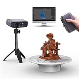 3D-Scanner für 3D-Druck, Handheld-3D-Modellscanner mit 0,05 mm hoher Detailpräzision, 10 FPS Scangeschwindigkeit, Anti-Shake-Objektiv, kompatibel mit Windows/MacOS, 3DMakerpro Moose Lite Premium