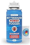 Patronus Bettwanzen Power Fogger 150ml - effektiver Vernebler mit maximaler Sofortwirkung zur Bettwanzen-Bekämpfung - für schwierig erreichbare Bettwanzen-Verstecke - aus deutscher Produktion