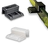 Generisch Halterung für Abdeckscheibe 2-19mm Aquarium Abdeckung 4 Stück (4mm Glasstärke, Transparent)