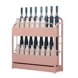 Schirmständer Aus Metall, Schirmständerhalter, Schirmständer Für Den Eingang Von Home, Hotel, Büro, Café Mit Unabhängiger Tropfschale, Für 30–45 Schirme,Pink-27.6X9.8X27.6in