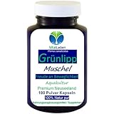 Grünlippmuschel 180 Kapseln Omega-3 & GAG Grünlippmuschelpulver Gelenknahrung für Freude an Beweglichkeit. OHNE Zusatzstoffe. 25779