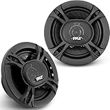 Pyle Auto Lautsprecher 165mm, 3-Wege Autolautsprecher, Kfz Lautsprecher Boxen 300 W, Einbaulautsprecher Box Set Paar 4 Ω Impedanz, ¾' Hochtöner, 1', Mitteltöner, Komplettset mit Installationszubehör