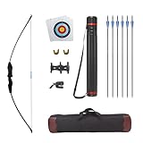 Fiita Recurve Bogen und Pfeil Set für Erwachsene Jugend Anfänger Bogenschießen Pfeil und Bogen 20lb 30lb 40lb mit Bogenschießen Zubehör Erwachsene Anfänger Schießübungen