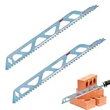 2 Stück Säbelsägeblätter, Sägeblätter Säbelsäge, Säbelsägeblatt Hartmetall, Säbelsägeblatt Stein, Professionelle Stein Sägeblätter für Porenbeton, Holz, Metall, Ziegel, Beton, Professional (20inch)