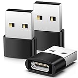 USB C Adapter, Adapter USB C auf USB (3 Stück), USB C Buchse auf USB Stecker Adapter, USB Type C Adapter Kompatibel mit iPhone 12 13 14 15 Pro Max,SE,iPad Mini 6 Air 4 5, Samsung Galaxy S23 S22