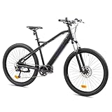 TRETWERK - 27,5 Zoll E-Bike Mountainbike - Commander schwarz - Pedelec Mountainbike mit 9 Gang Shimano Kettenschaltung - Elektrofahrrad MTB Hardtail mit Hecknabenmotor 250W, 36V