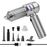 Higoom 4-in-1 Kabelloser Handstaubsauger, Auto-Staubsauger, 22000PA Starke Saugkraft Mini-Staubsauger, Staubbläser – Für Zuhause und Auto geeignet