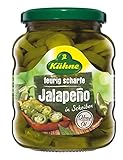 Kühne feurig scharfe Jalapeno in Scheiben, 370ml, Abtropfgewicht 165g