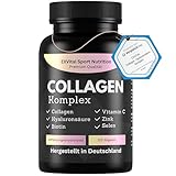 Collagen Hyaluronsäure Komplex, 120 Collagen Kapseln vom Weiderind, angereichert mit Biotin, Vitamin C, B2, Zink & Selen, 1000mg Collagenhydrolysat pro Tag