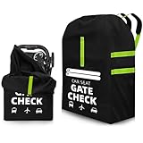 Kinderwagen Transporttasche – Flugzeug & Buggy Faltbare Schutztasche Griff und Schultergurt, Geeignet für Kinderwagen und Kindersitze. Extra Größe (46 × 46 × 91 cm), Kompatibel Cybex Maxi-Cosi