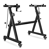 Vhffoso Keyboard Ständer,Tastatur für 54-88 Tasten, Keyboardständer breiten-/höhenverstellbar, faltbar, Klavierständer Z Form, E Piano Ständer,digital piano stand (Schwarz)