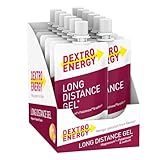 DEXTRO ENERGY LONG DISTANCE GEL MANGO-PASSION FRUIT + MAGNESIUM + NATRIUM - 12x50ml (12er Pack) - Energy Gel für lange Workouts, Kohlenhydrat Konzentrat mit Elektrolyt Zusatz und Palatinose