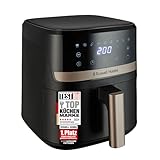 Russell Hobbs Heißluftfritteuse L 4,3L Rapid AirFryer [sehr kleines Gehäuse, sehr leise, 9 Programme] SatisFry (spülmaschinenfest, Fritteuse ohne Öl, TouchScreen, Grillen, Backen, Braten etc) 27610-56