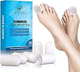 ORTHOPEO Premium Zehenschutz großer Zeh Zehenkappen aus Silikon Herren Damen 6er Set für Zehen gegen Blasenbildung & Schwielen Zehenpolster Silikonschutz Zehentrenner Nagelkappen Zehenspreitzer