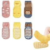 GDQQOYWQT Socks Children Baby 5 Pairs ABS Breathable Non-Slip Socks Children