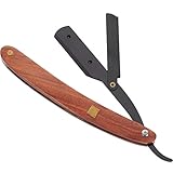 VALICLUD Hölzerner Rasierer für Männer Professioneller Sicherer Nassrasierer mit Doppelter Klinge für Barbershops und Friseursalons Kompakt und Einfach zu Bedienen Reisen