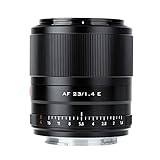 VILTROX 23mm F1.4 E Autofokus-Objektiv APS-C Große Blende Prime Objektiv mit Festbrennweite für Sony E-Mount Kamera A5100 A6100 A6400 A6500 A6600 A7R A7RIV A7RIII A7III A7RII A7S A9II