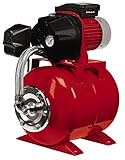 Einhell Hauswasserwerk GC-WW 6036 (600 W, max. Förderdruck 4 bar, Saughöhe max. 8 m, 3.600 l/h, 20 L Behälter, integriertes Manometer, Wassereinfüll- und Ablassschraube)