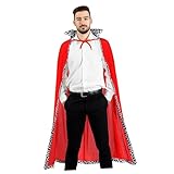 Homoyoyo 1 Stück Königsmantel halloween umhang halloween costume halloween outfits costume halloween fasching kleidung Kostüme mit Kapuze Zauberer Umhang Cosplay-Mantel Plüsch rot