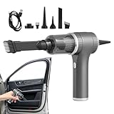 Mimoqk Autostaubsauger, Wireless Cleaning Tool, High Suction 9000Pa Power, Lightweight Handheld Design, Compact Air Blower for Furniture Auto Home Interior Detailing, 7,28 x 2,95 Zoll