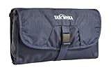 Tatonka Small Travelcare Kulturbeutel - Flache Waschtasche zum Aufhängen mit Fächern und Spiegel - 25 x 17 x 4 cm (Navy)
