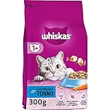 Whiskas Croccantini Adult 1+ mit Thunfisch - Trockenfutter für ausgewachsene Katzen, 14er Pack (14 x 300 g)