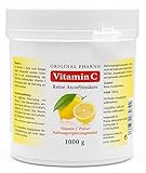 Vitamin C Pulver - Reine Ascorbinsäure - Apotheken Qualität 1 kg | 1 Dose mit 1.000g [Original-Pharno]