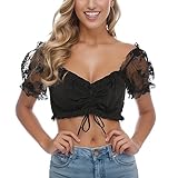 Generisch Bluse dirndl weiß hochgeschlossen Dirndlbluse schwarz gr 52 Spitzenbluse Damen Bluse dirndl Dirndlbluse Damen puffärmel langarm Dirndlbluse Spitze langarm weiß hochgeschlossen