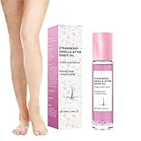 Erdbeer-Vanille After Shave Öl Frauen für glatte Haut, Verhindert Eingewachsene Haare & Trockenheit, After Shave Öl,Sanftes Rasieröl Feuchtigkeitscreme fur, Bikini Line, Face, Legs (1)