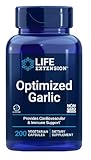 Life Extension - Optimized Garlic | Geruchloser Knoblauch-Extrakt zur Unterstützung des Immunsystems und Herz-Kreislauf-Gesundheit - 200 Kapseln