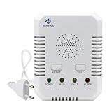 2 in 1 Gasleckmelder, Kohlenmonoxid Melder und Erdgasdetektor, CO Melder & Erdgas Methan-Propan-Butan-Brenngas-Alarm für Küche, Tankstelle, Garage,Wohnmobil