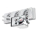 TR Wonder Vision 360 TURBO ARGB Weiß AIO CPU Kühlung,CPU Wasserkühler System,6,67 Zoll gebogener Bildschirm mit 2400x1080 Auflösung,für AM4/AM5,LGA1851/1700, 7: 3 Bildschirmverhältnis für 3D