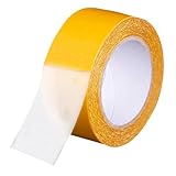 BAZEITFLOW Doppelseitiges Hochstarkes Dünnes Teppichklebeband für Haushalt und Dekoration Vielseitig Einsetzbar Rückstandsfrei für Teppiche Bastelarbeiten und Wände