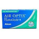 Air Optix plus HydraGlyde for Astigmatism Monatslinsen weich | 6 Stück | BC 8.7 mm | DIA 14.5 mm | CYL -00.75 | ACHSE 180 | -03.00 Dioptrien