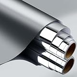 OctBird Fensterfolie Spiegelfolie,Spiegelfolie Möbel 30 cm x 7 m,Deko Folie mit Spiegel Effekt Selbstklebend Opak,Spiegelfolie Selbstklebend Für Schlafzimmer Dekorationen Wie Kunst Spiegel Folie