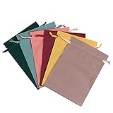 LIOOBO 6 Stück Reise Schuhaufbewahrungstaschen Teiliges wasserdichte Kordelzugbeutel für Schuhe und Kleidung Kompakte und Praktische Reisetaschen für Urlaub Geschäftsreise Fitnessstudio