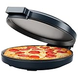 Chefman Everything Maker & Pizzaofen – Pizzaofen elektrisch für die Arbeitsplatte mit 30 cm großen Antihaft-Kochplatten, zum Zubereiten von Pizza, Quesadillas, Omelettes und mehr, mit Kontrollleuchten