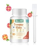 Allony Decoupage Kleber und Lack Wasserfest, Serviettenkleber Für Serviettentechnik, Bastelkleber, Decoupage Adhesive Water-based Napkin Adhesive, Geeignet Für Keramik, Pappe, Holz Usw100ml