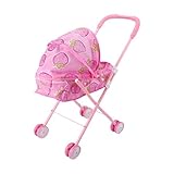 Puppenwagen Kinder - Faltbarer Spielzeug Kinderwagen, Realistischer Puppenbuggy | Rollenspiel-Kinderwagen Verstellbarem Verdeck, Komfortgriff Doppelrädern Für Kleinkinder, Geschenk Für Mädchen