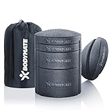 BODYMATE Rückendehner-Set Schwarz - Dehner für Rücken und Brust - Rückenstrecker mit Regulierung der Höhe - Rückentrainer zur Öffnungen der Brustmuskulatur und Dehnung des oberen und unteren Rückens